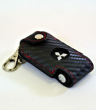 栃木レザースマートキーケース　ブラックカーボンTYPE-2［後期2型］