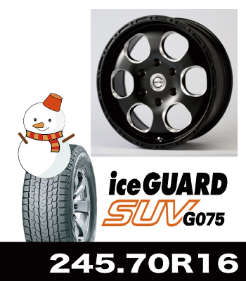 4インチUP車向け ブラッドストックワンピース＆iceGUARD 245サイズセット