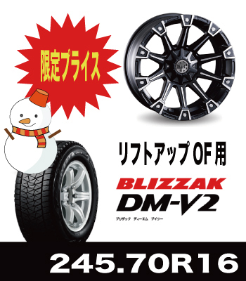 4インチUP車向け モンスター&DM-V2 245/70R16セット 4インチUP車向け モンスター&DM-V2 245/70R16セット