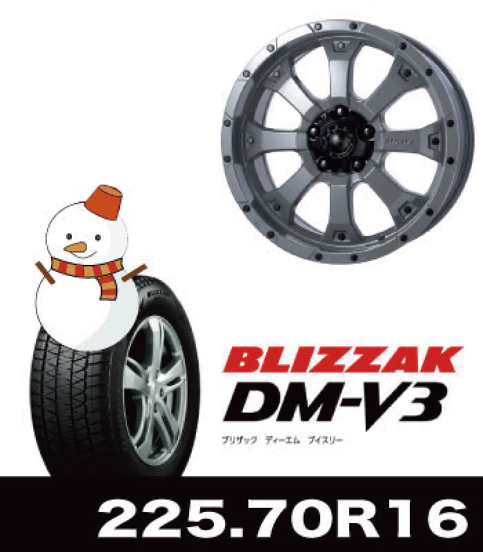 MK-46ヘルキャット＆DM-V3 225/70R16セット