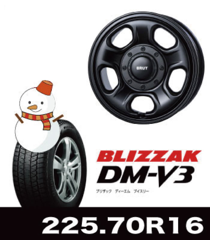 BR-33MB＆DM-V3 225/70R16セット