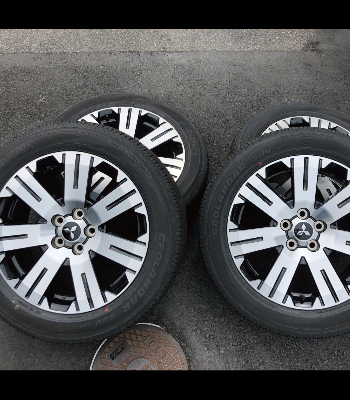 中古新車外し純正18インチタイヤ＆アルミ4本セット1224a