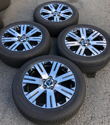 中古新車外し純正18インチタイヤ＆アルミ4本セット1224b