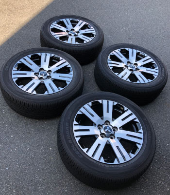 中古新車外し純正18インチタイヤ＆アルミ4本セット98-e