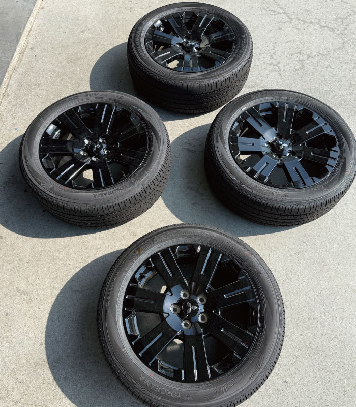 中古新車外しシャモニー純正18インチタイヤ&アルミセットa813-a 中古新車外しシャモニー純正18インチタイヤ&アルミセットa813-a